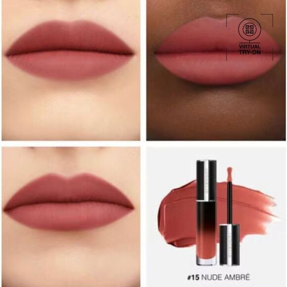 GIVENCHY - NWOT LeRouge Interdit Cream Velvet Lipstick/N15 (Nude Ambre') No Box. - Picture 16 of 16